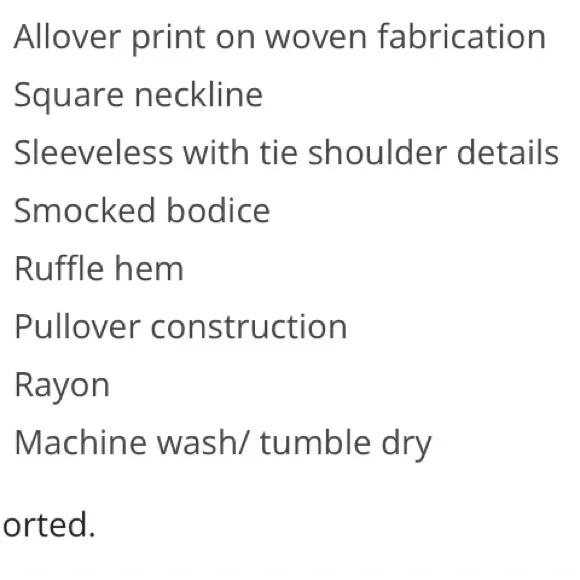 GB GIRLS Tropical sundress with fake tie shoulders NWT Size 5 - Picture 10 of 12